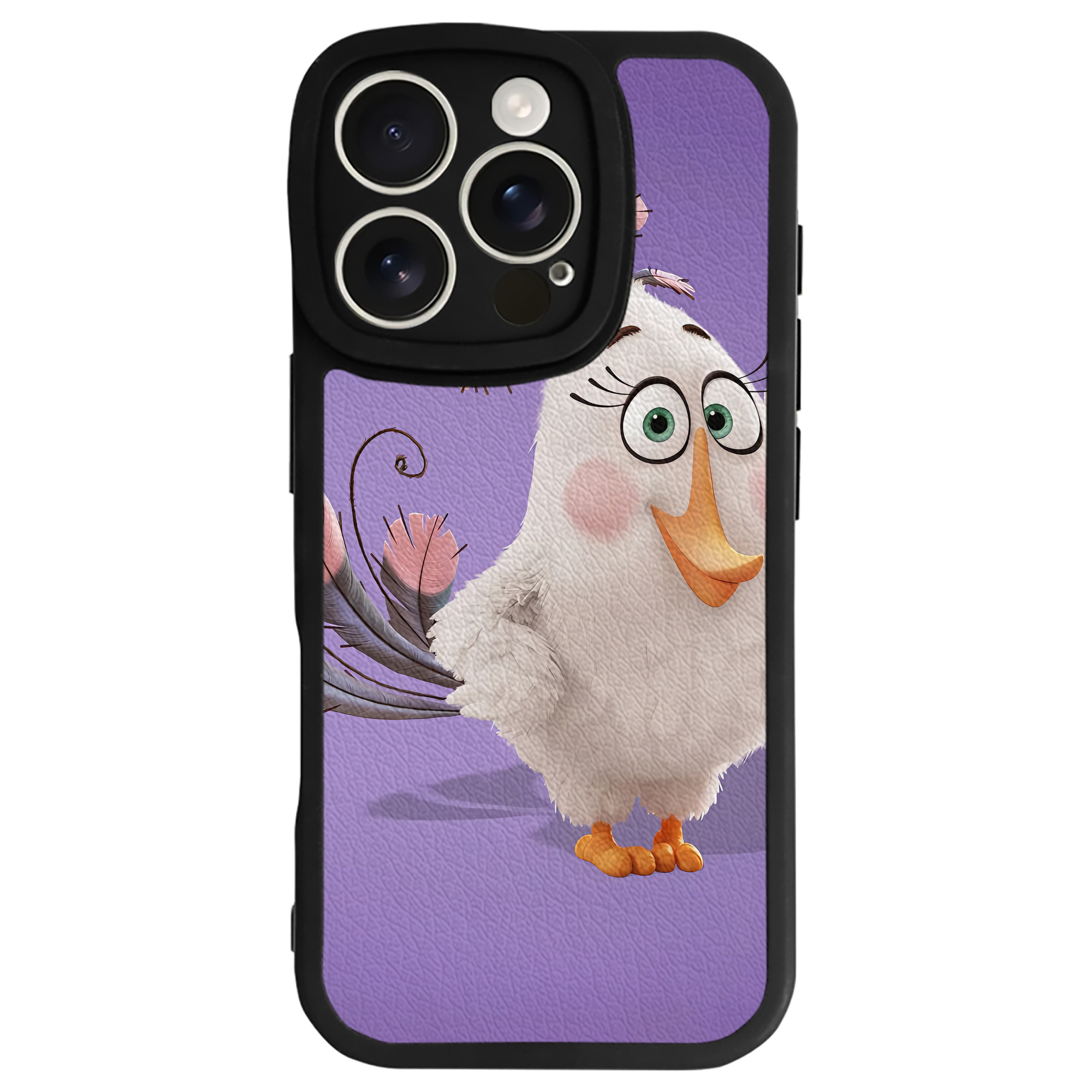 （画像用） Angry Birds アングリーバード 【iPhone 16シリーズ対応】シリコンスマホケース（レザー調） 材質：シリコン